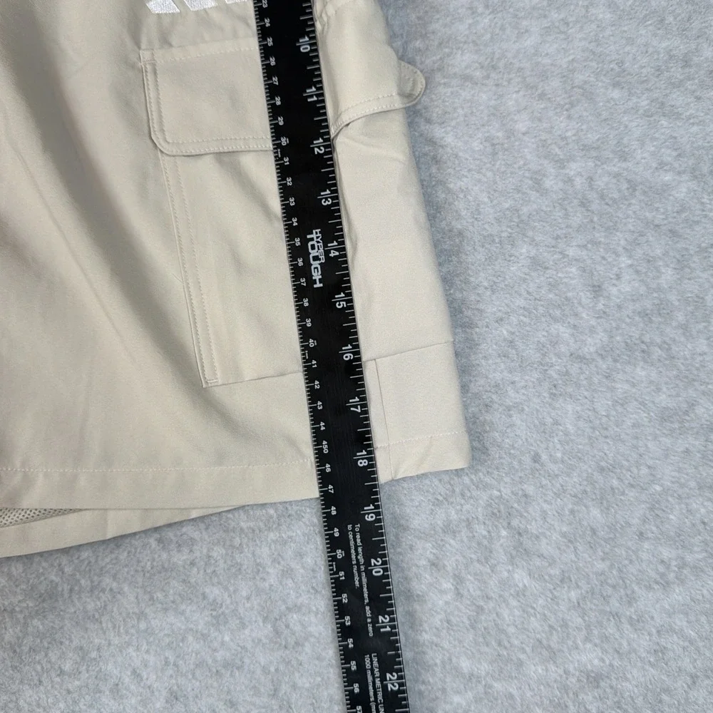 Adidas Cargo Shorts Mens XL Sandstone/White Logo 5